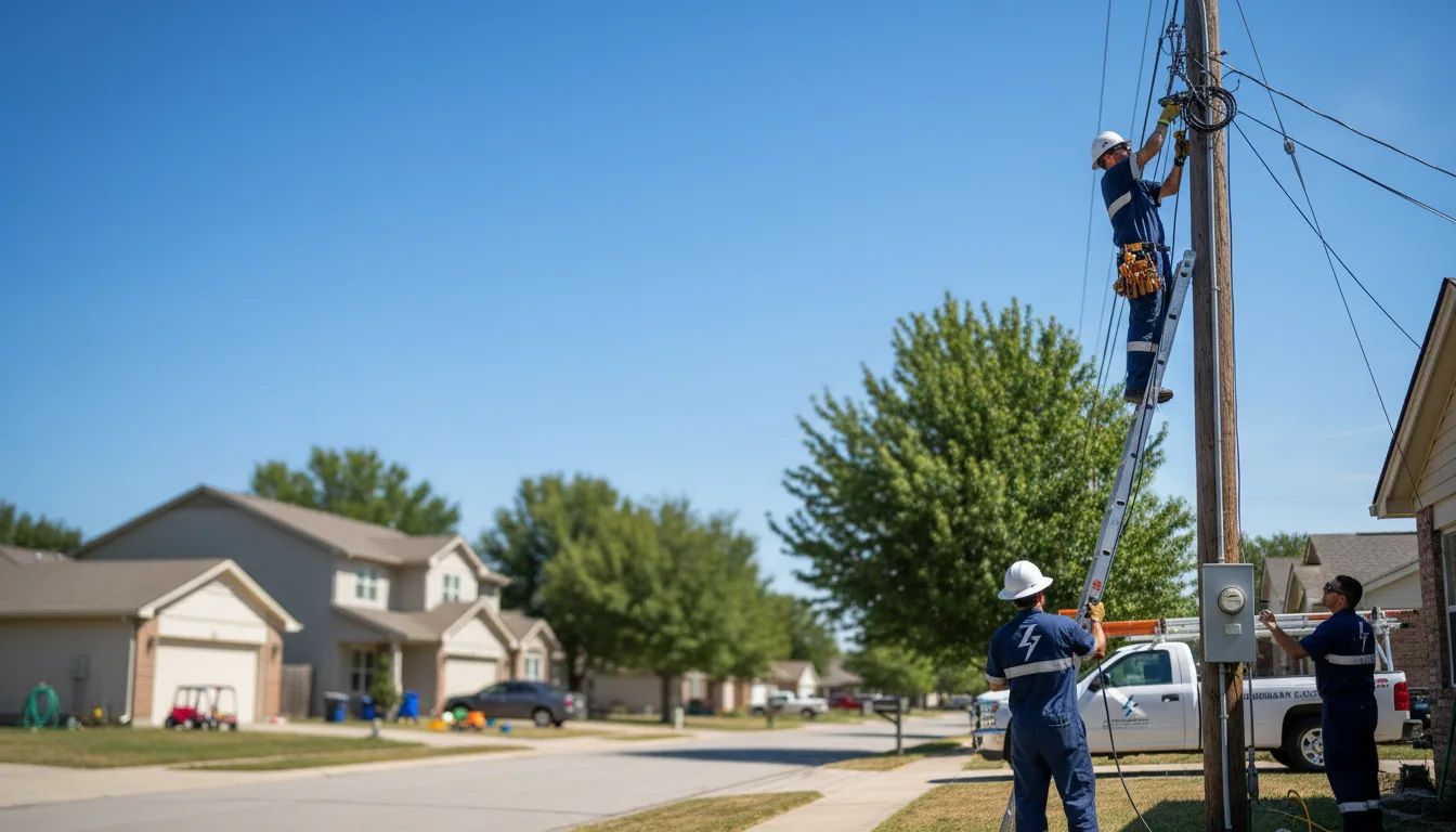 Residential electrician providing installation services in Manawa, WI